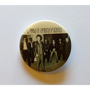 Bruce Springsteen And The E Street Band Badge Licensed Original 1986 Pin Button